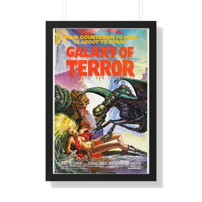 GALAXY OF TERROR 1981 - Framed Movie Poster-20" x 30"-The Sticker Space