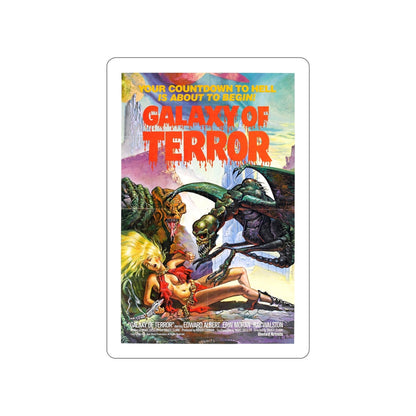 GALAXY OF TERROR 1981 Movie Poster STICKER Vinyl Die-Cut Decal-6 Inch-The Sticker Space