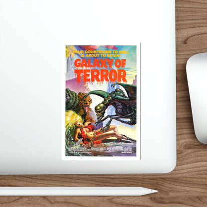 GALAXY OF TERROR 1981 Movie Poster STICKER Vinyl Die-Cut Decal-The Sticker Space