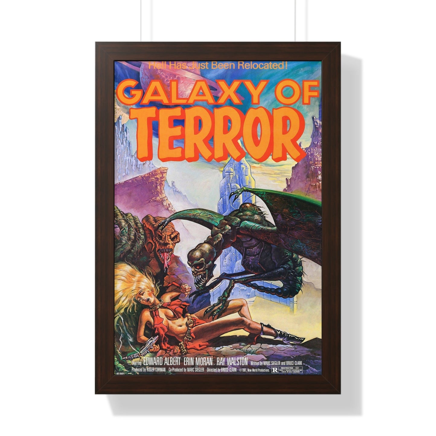 GALAXY OF TERROR (2) 1981 - Framed Movie Poster-16″ x 24″-The Sticker Space