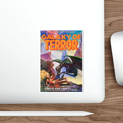 GALAXY OF TERROR (2) 1981 Movie Poster STICKER Vinyl Die-Cut Decal-The Sticker Space