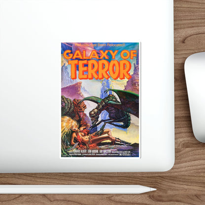 GALAXY OF TERROR (2) 1981 Movie Poster STICKER Vinyl Die-Cut Decal-The Sticker Space