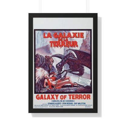 GALAXY OF TERROR (BELGIAN) 1981 - Framed Movie Poster-20" x 30"-The Sticker Space