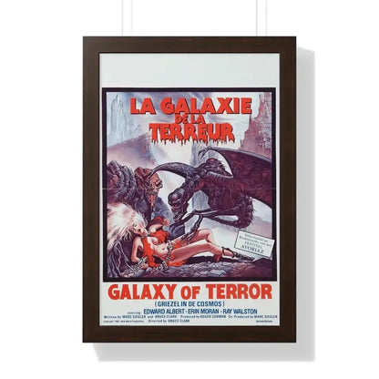 GALAXY OF TERROR (BELGIAN) 1981 - Framed Movie Poster - The Sticker Space