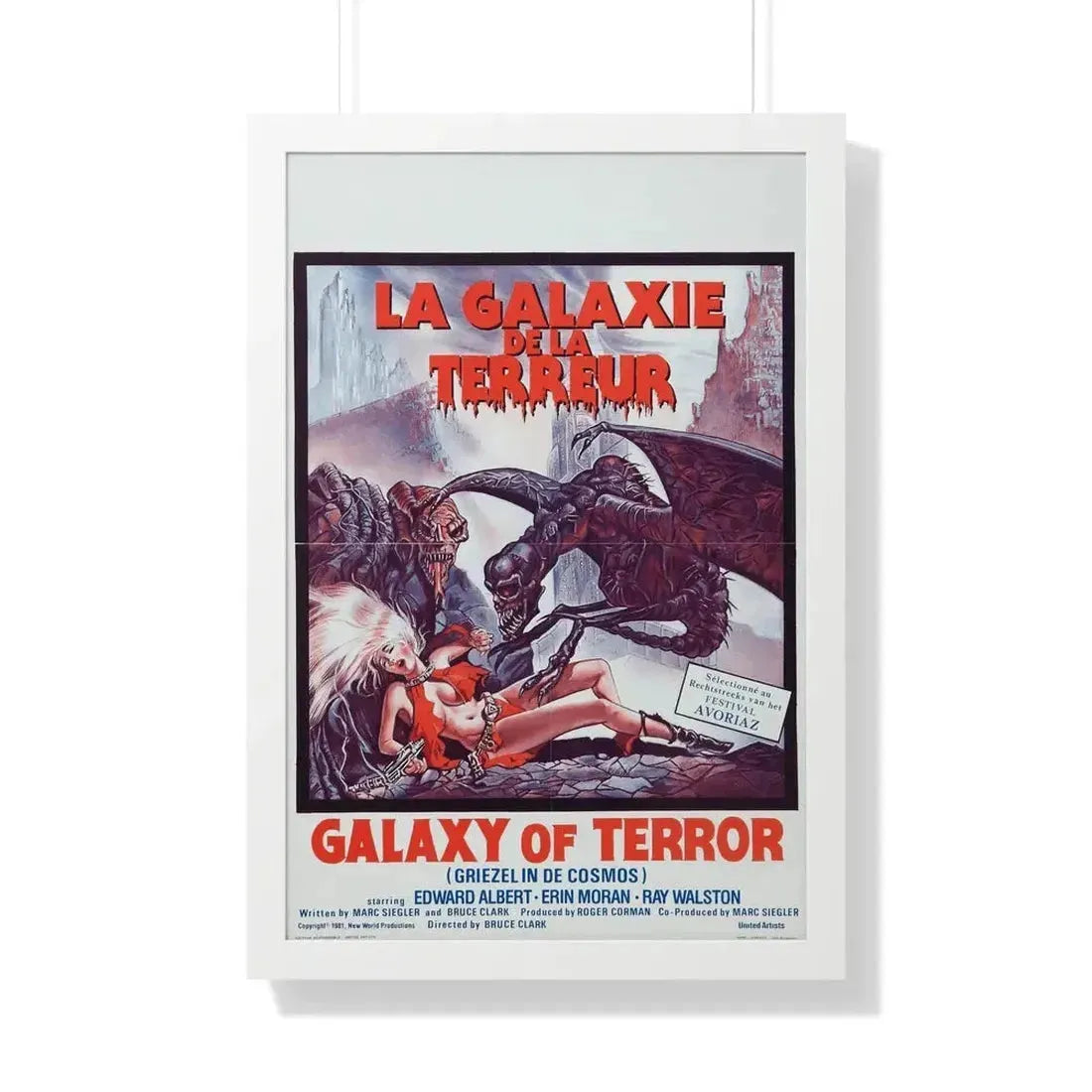 GALAXY OF TERROR (BELGIAN) 1981 - Framed Movie Poster - The Sticker Space