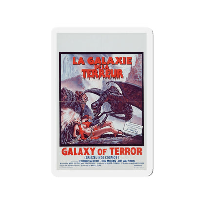 GALAXY OF TERROR (BELGIAN) 1981 Movie Poster - Die-Cut Magnet-3" x 3"-The Sticker Space