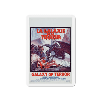 GALAXY OF TERROR (BELGIAN) 1981 Movie Poster - Die-Cut Magnet-5" x 5"-The Sticker Space