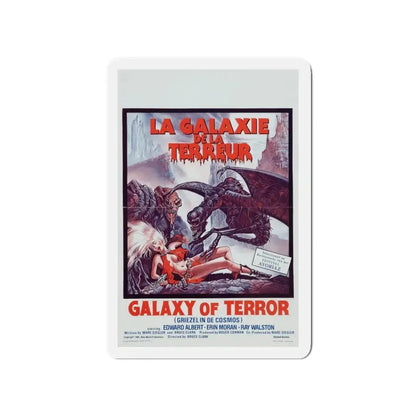 GALAXY OF TERROR (BELGIAN) 1981 Movie Poster - Refrigerator Magnet 4 Inch - The Sticker Space