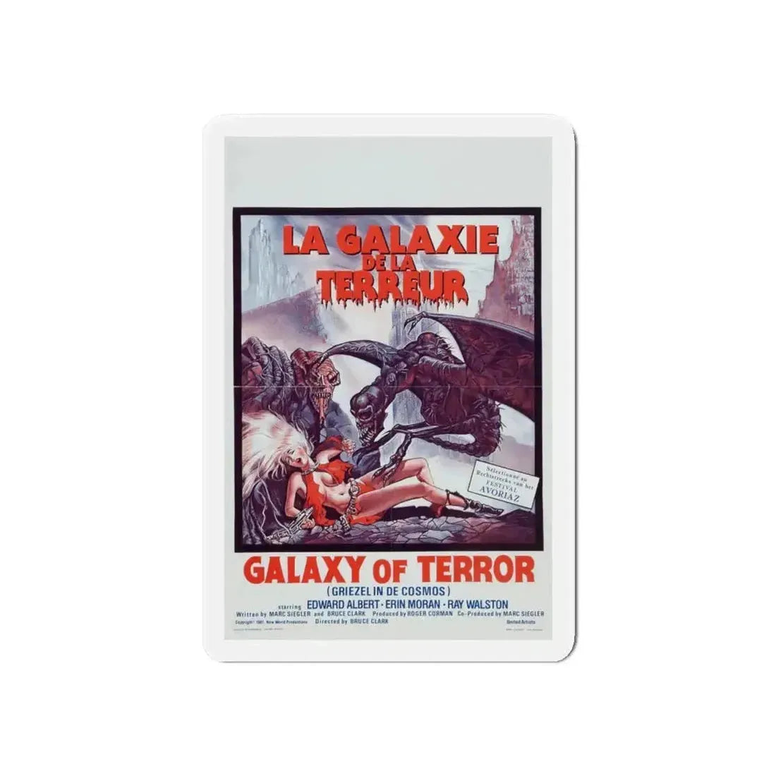 GALAXY OF TERROR (BELGIAN) 1981 Movie Poster - Refrigerator Magnet - The Sticker Space