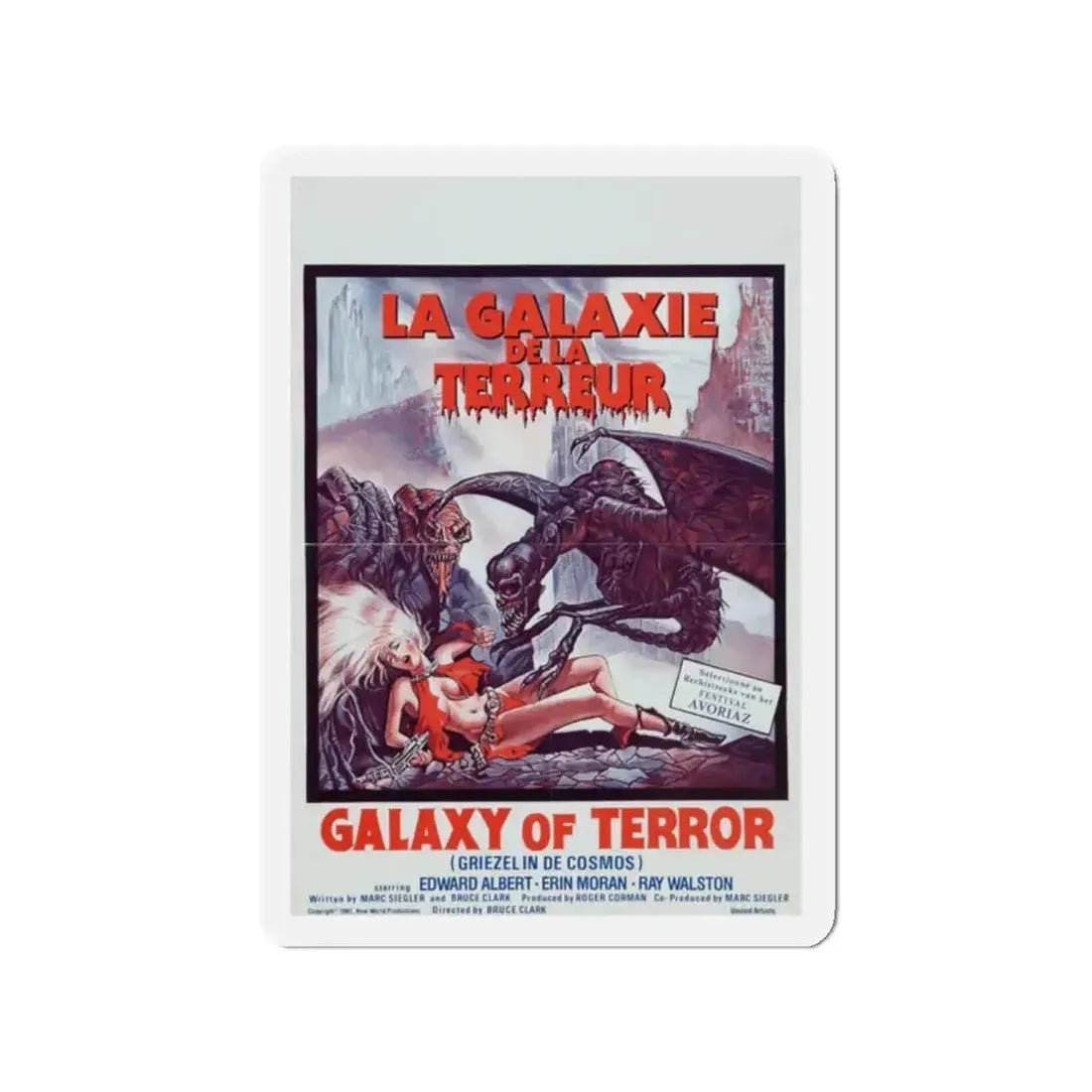 GALAXY OF TERROR (BELGIAN) 1981 Movie Poster - Refrigerator Magnet - The Sticker Space