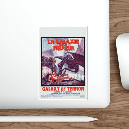 GALAXY OF TERROR (BELGIAN) 1981 Movie Poster STICKER Vinyl Die-Cut Decal-The Sticker Space