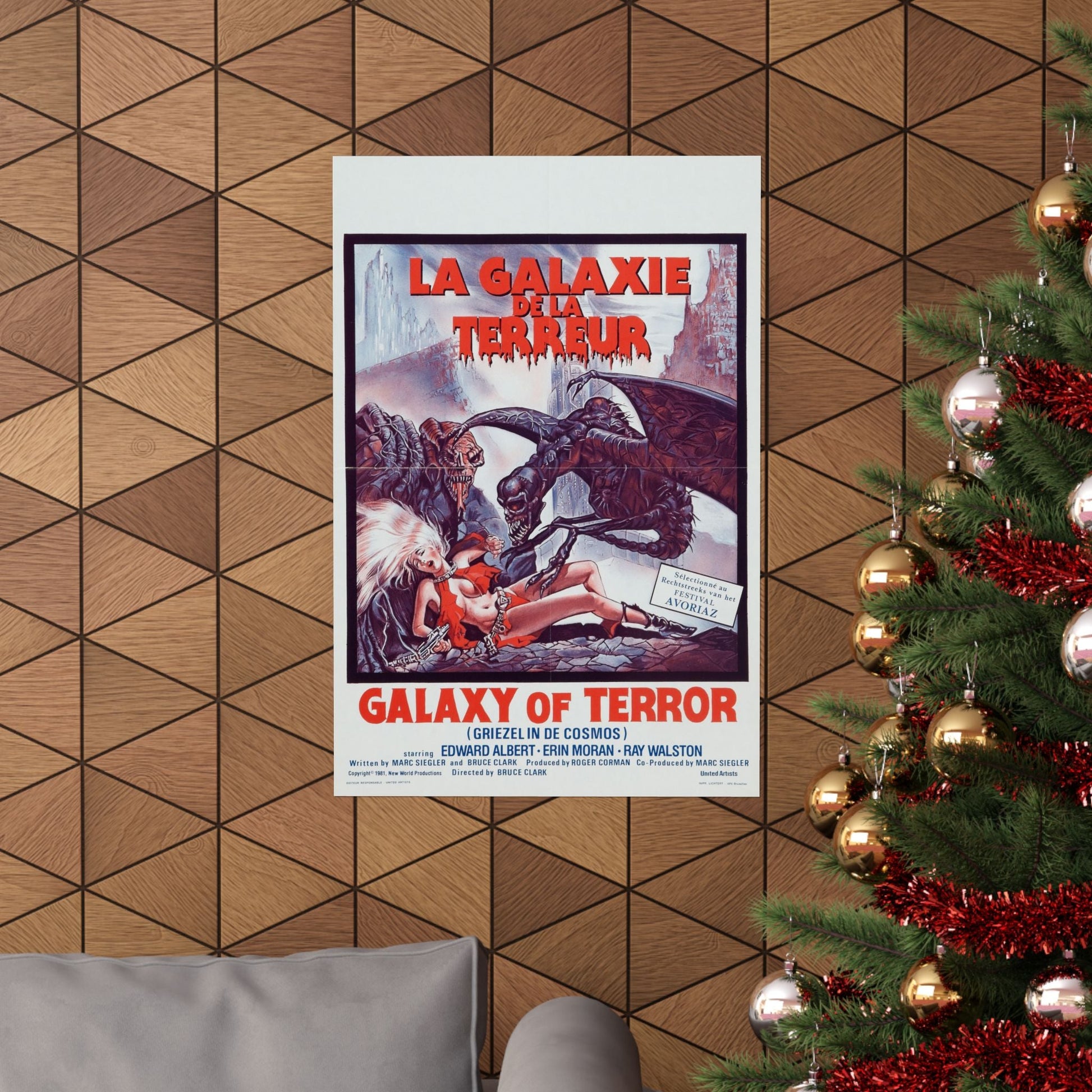 GALAXY OF TERROR (BELGIAN) 1981 - Paper Movie Poster-The Sticker Space