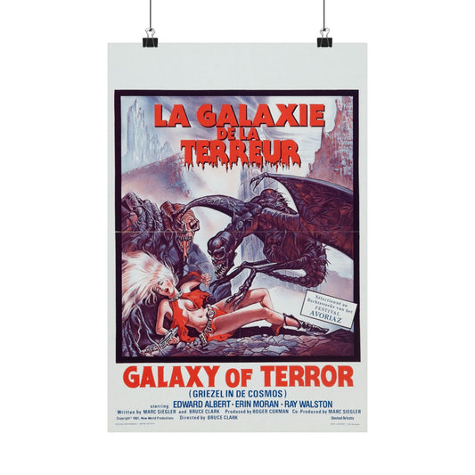 GALAXY OF TERROR (BELGIAN) 1981 - Paper Movie Poster-12″ x 18″-The Sticker Space