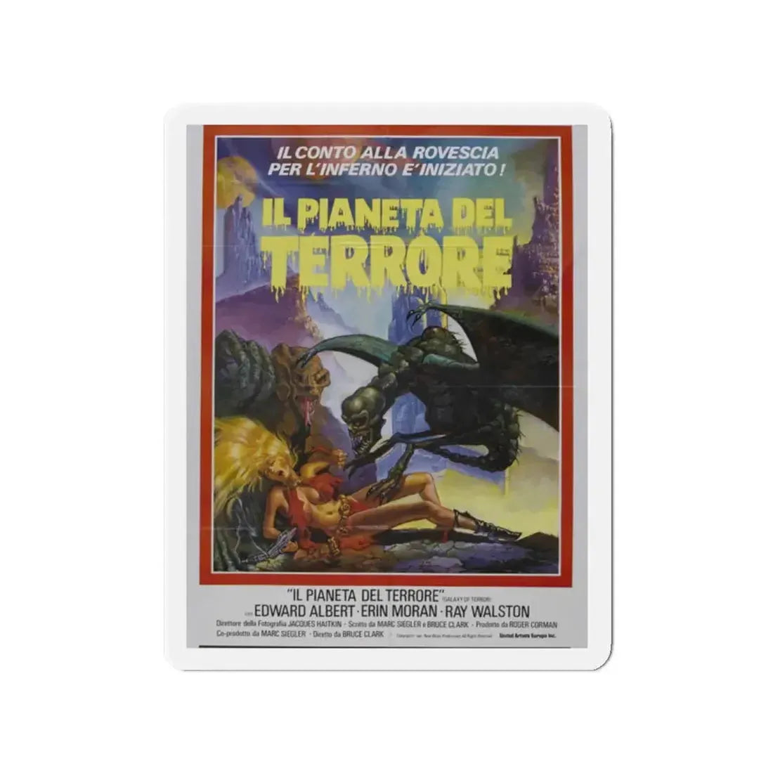 GALAXY OF TERROR (ITALIAN) 1981 Movie Poster - Refrigerator Magnet 2 Inch - The Sticker Space