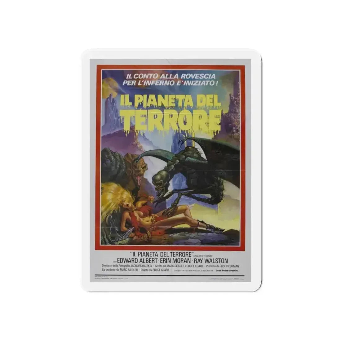 GALAXY OF TERROR (ITALIAN) 1981 Movie Poster - Refrigerator Magnet - The Sticker Space