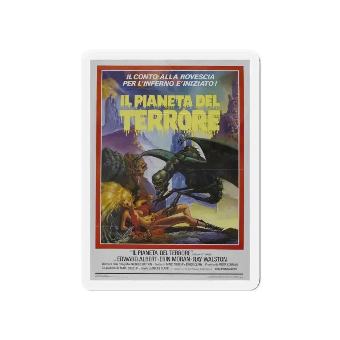 GALAXY OF TERROR (ITALIAN) 1981 Movie Poster - Refrigerator Magnet - The Sticker Space