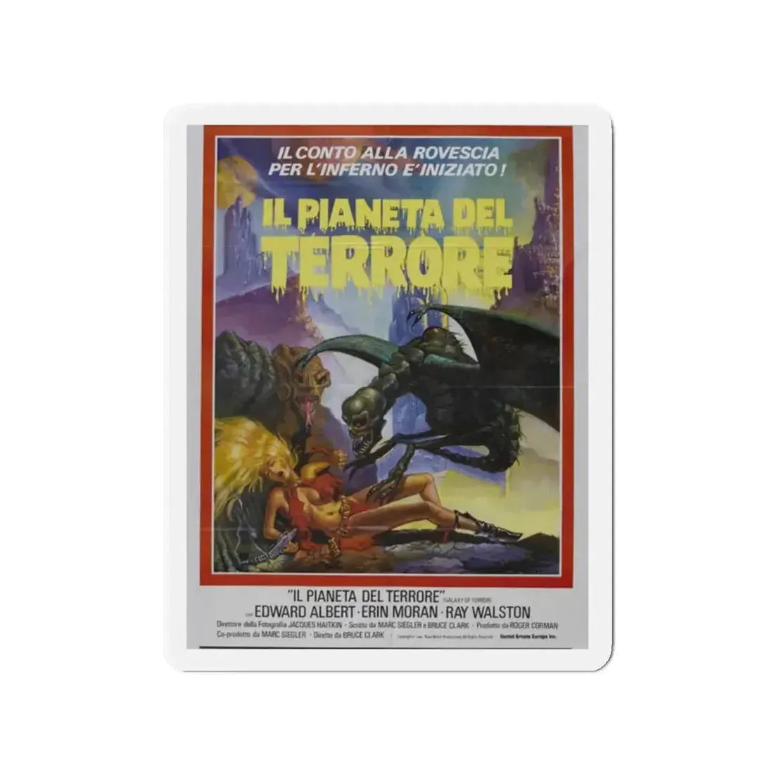 GALAXY OF TERROR (ITALIAN) 1981 Movie Poster - Refrigerator Magnet - The Sticker Space