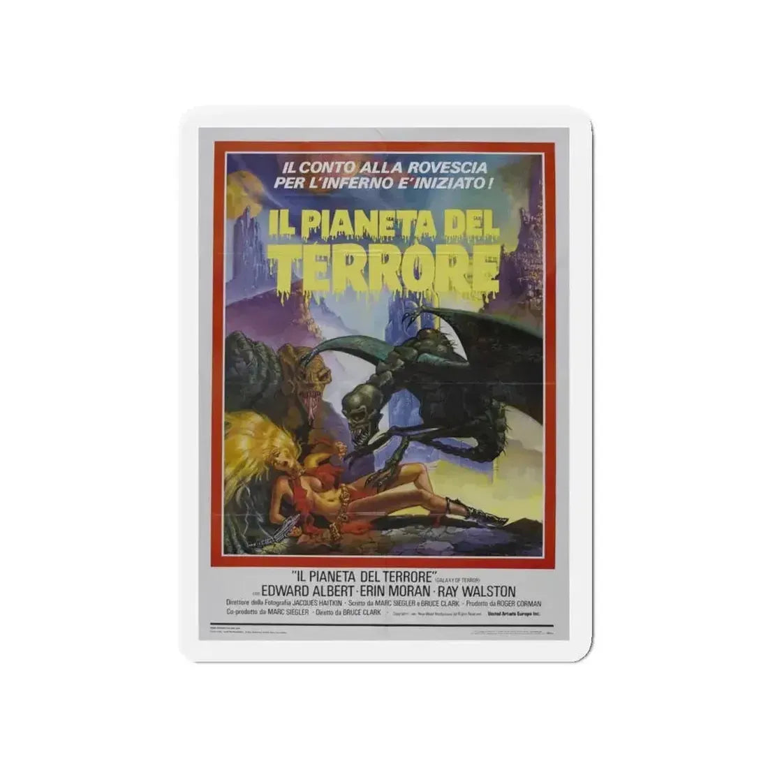 GALAXY OF TERROR (ITALIAN) 1981 Movie Poster - Refrigerator Magnet - The Sticker Space