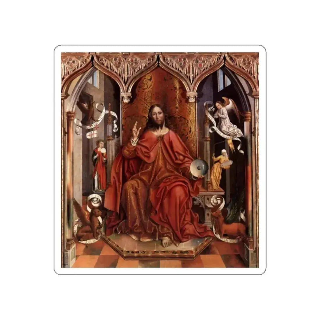 GALLEGO, Fernando - The Blessing Christ (Artwork) STICKER Vinyl Die-Cut Decal - The Sticker Space
