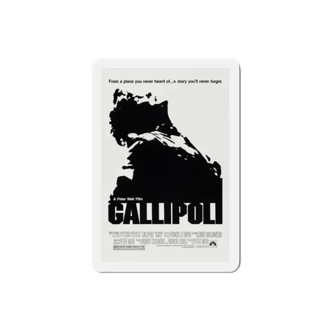 Gallipoli 1981 Movie Poster Refrigerator Magnet 2 Inch - The Sticker Space