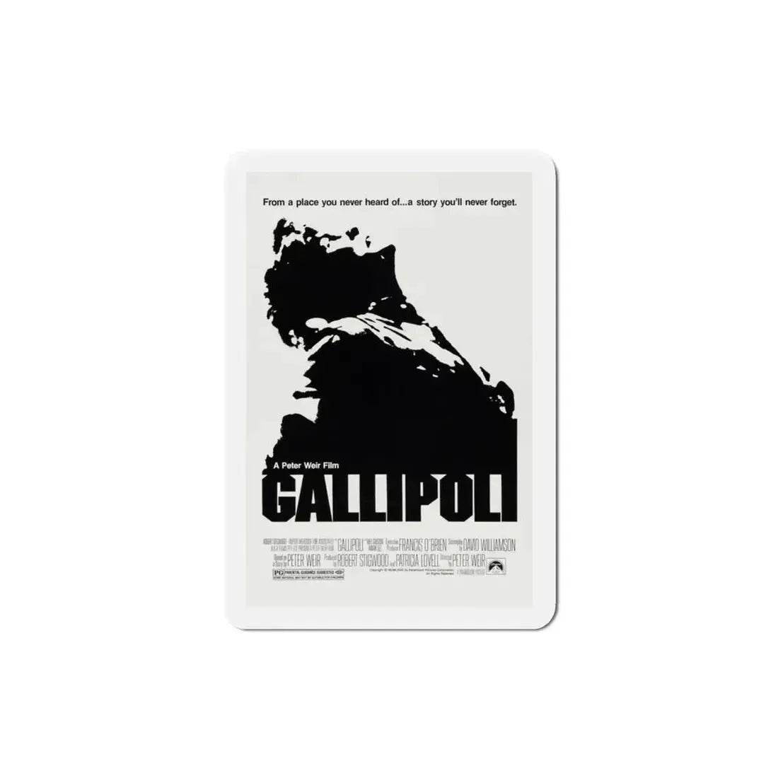 Gallipoli 1981 Movie Poster Refrigerator Magnet 3 Inch - The Sticker Space