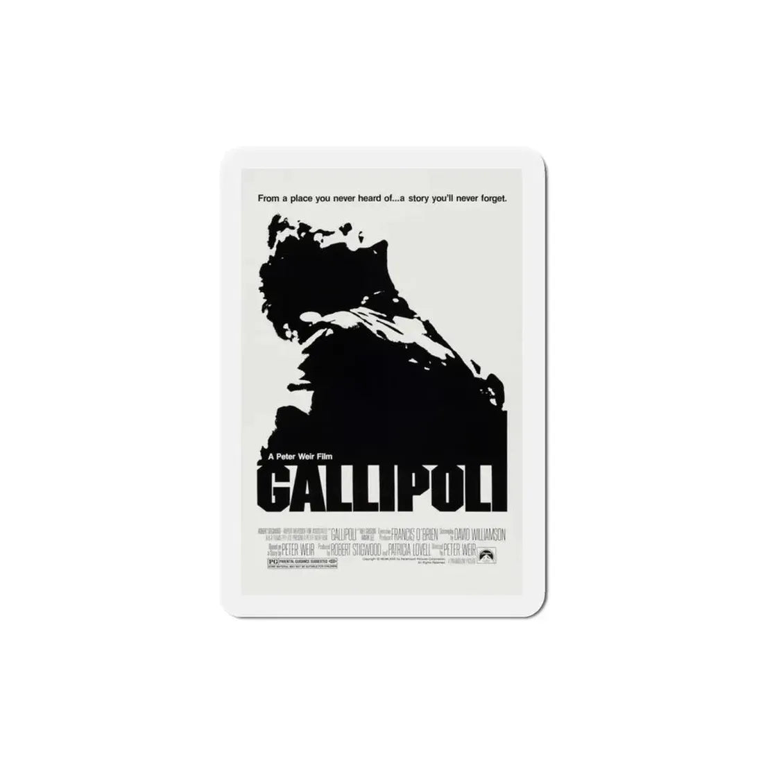 Gallipoli 1981 Movie Poster Refrigerator Magnet 3 Inch - The Sticker Space