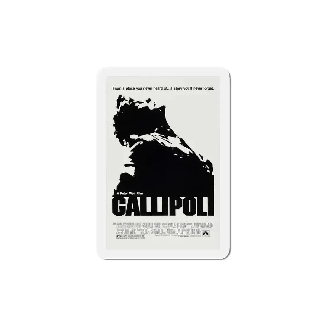 Gallipoli 1981 Movie Poster Refrigerator Magnet 6 Inch - The Sticker Space