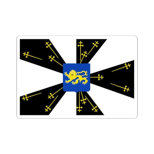 Galmaarden vlag (Belgium) STICKER Vinyl Kiss-Cut Decal 2 Inch White - The Sticker Space