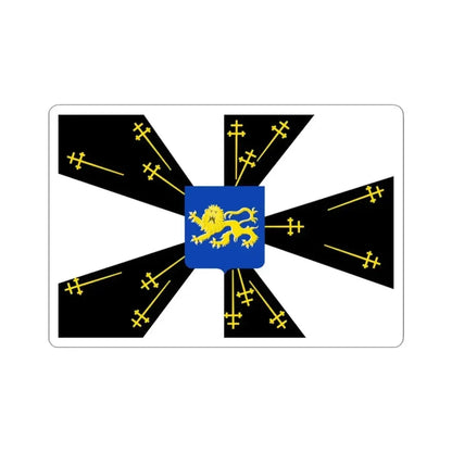 Galmaarden vlag (Belgium) STICKER Vinyl Kiss-Cut Decal 3 Inch White - The Sticker Space