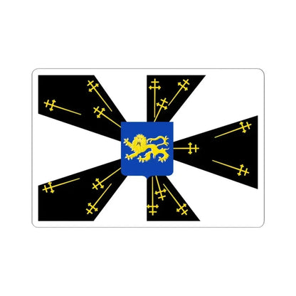 Galmaarden vlag (Belgium) STICKER Vinyl Kiss-Cut Decal 6 Inch White - The Sticker Space