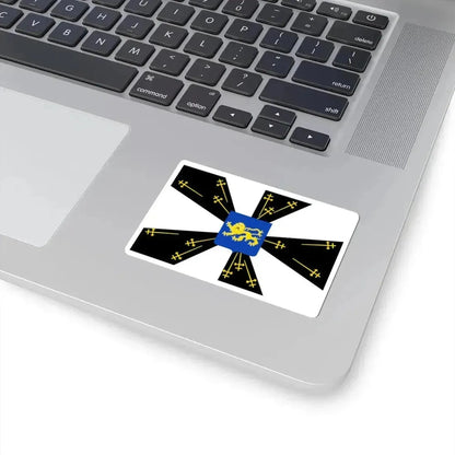 Galmaarden vlag (Belgium) STICKER Vinyl Kiss-Cut Decal - The Sticker Space