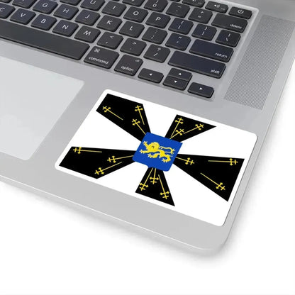 Galmaarden vlag (Belgium) STICKER Vinyl Kiss-Cut Decal - The Sticker Space