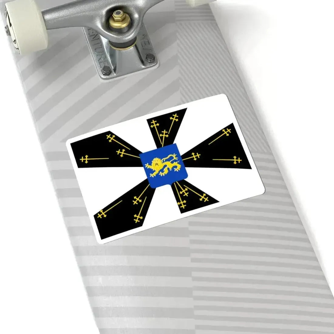 Galmaarden vlag (Belgium) STICKER Vinyl Kiss-Cut Decal - The Sticker Space