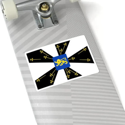 Galmaarden vlag (Belgium) STICKER Vinyl Kiss-Cut Decal - The Sticker Space