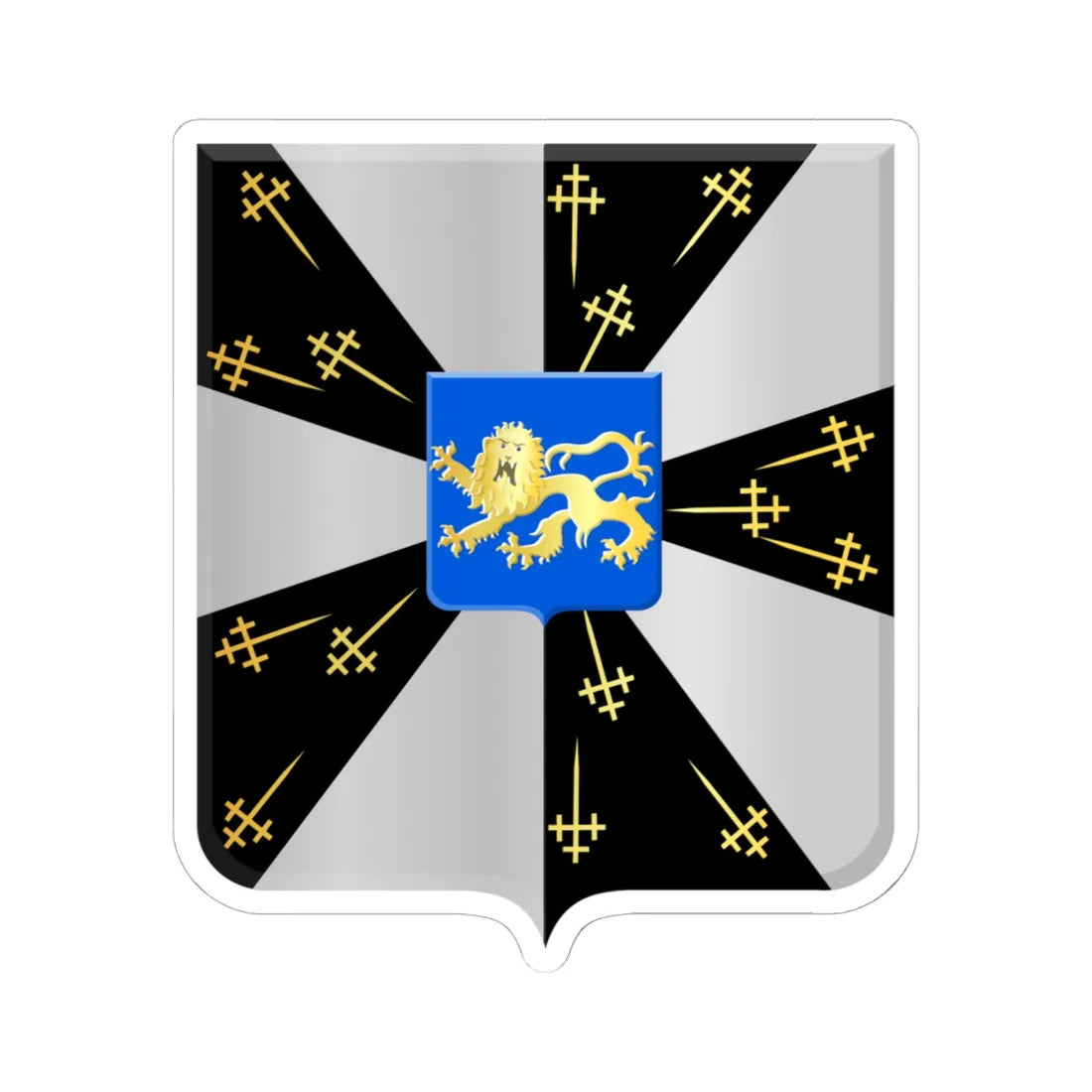Galmaarden wapen (Belgium) (Coat of Arms) STICKER Vinyl Kiss-Cut Decal - The Sticker Space