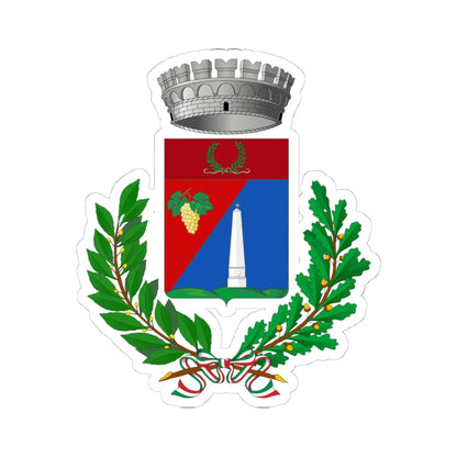 Gambellara-Stemma (Italy) (Coat of Arms) STICKER Vinyl Kiss-Cut Decal 4 Inch White - The Sticker Space