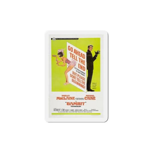 Gambit 1966 Movie Poster Refrigerator Magnet 4 Inch - The Sticker Space