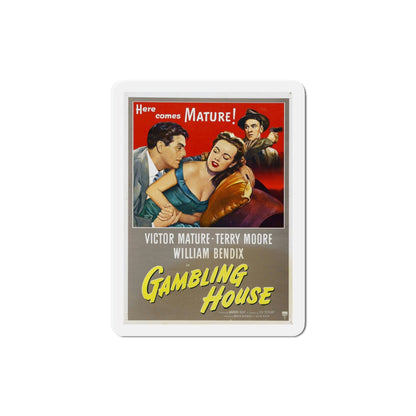 Gambling House 1951 Movie Poster Die-Cut Magnet-4 Inch-The Sticker Space