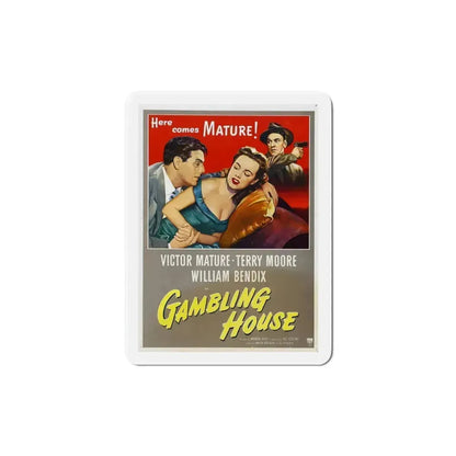 Gambling House 1951 Movie Poster Refrigerator Magnet 6 Inch - The Sticker Space