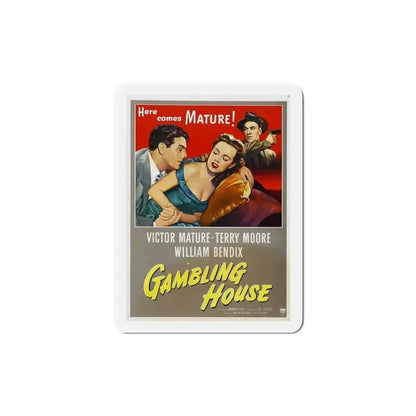 Gambling House 1951 Movie Poster Refrigerator Magnet 6 Inch - The Sticker Space