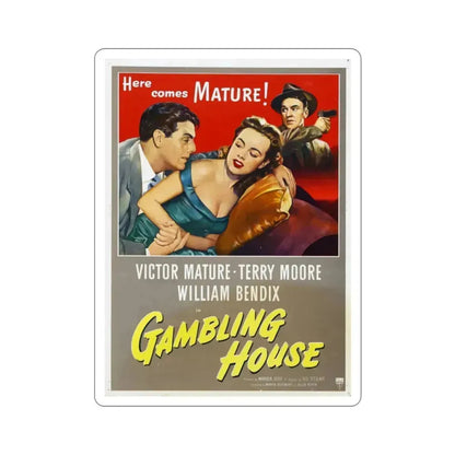 Gambling House 1951 Movie Poster STICKER Vinyl Die-Cut Decal 2 Inch - The Sticker Space