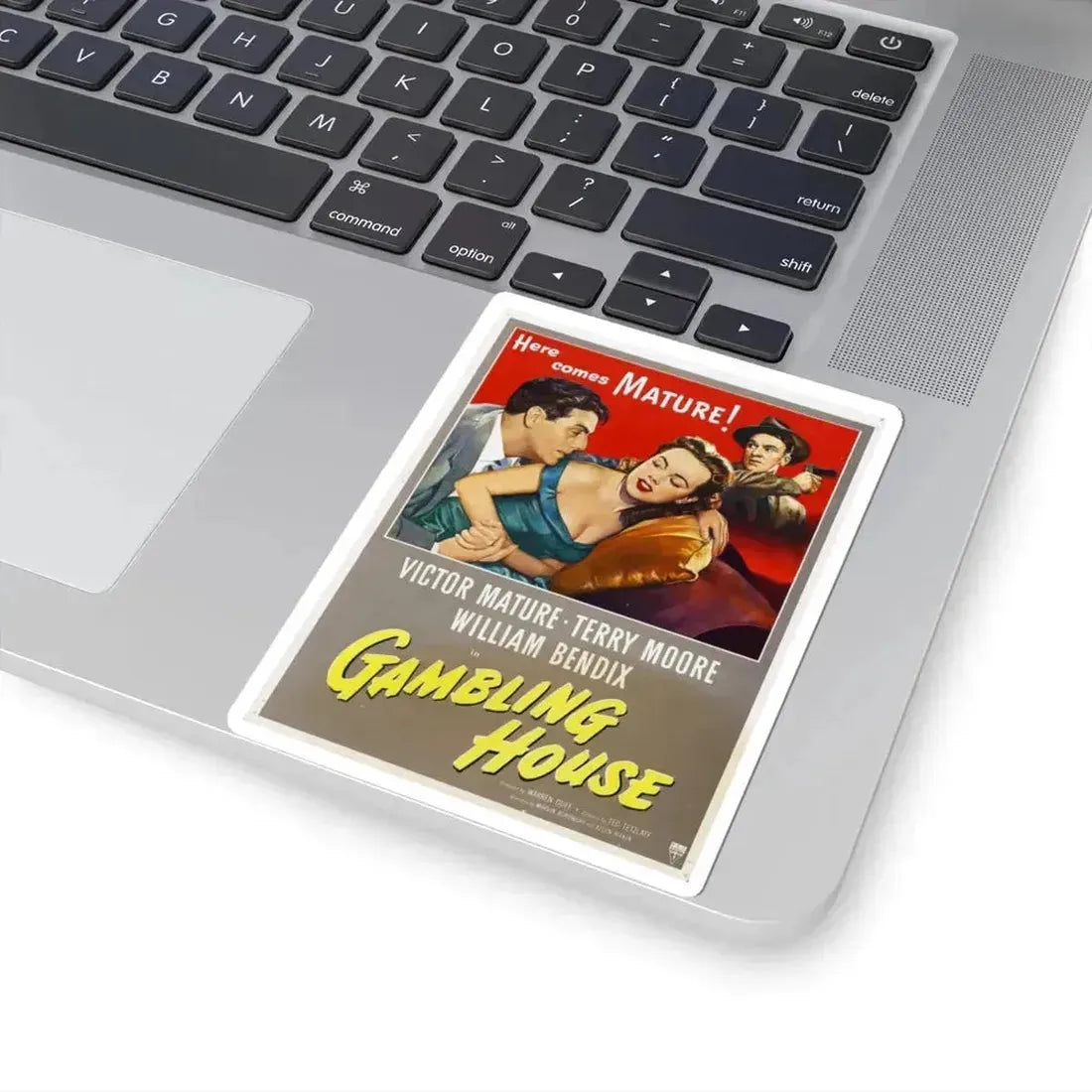Gambling House 1951 Movie Poster - STICKER Vinyl Kiss-Cut Decal - The Sticker Space