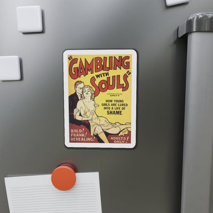 GAMBLING WITH SOULS 1936 Movie Poster - Die-Cut Magnet-The Sticker Space