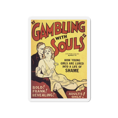 GAMBLING WITH SOULS 1936 Movie Poster - Die-Cut Magnet-4" x 4"-The Sticker Space