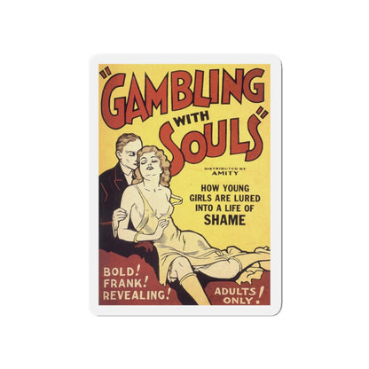 GAMBLING WITH SOULS 1936 Movie Poster - Die-Cut Magnet-5" x 5"-The Sticker Space