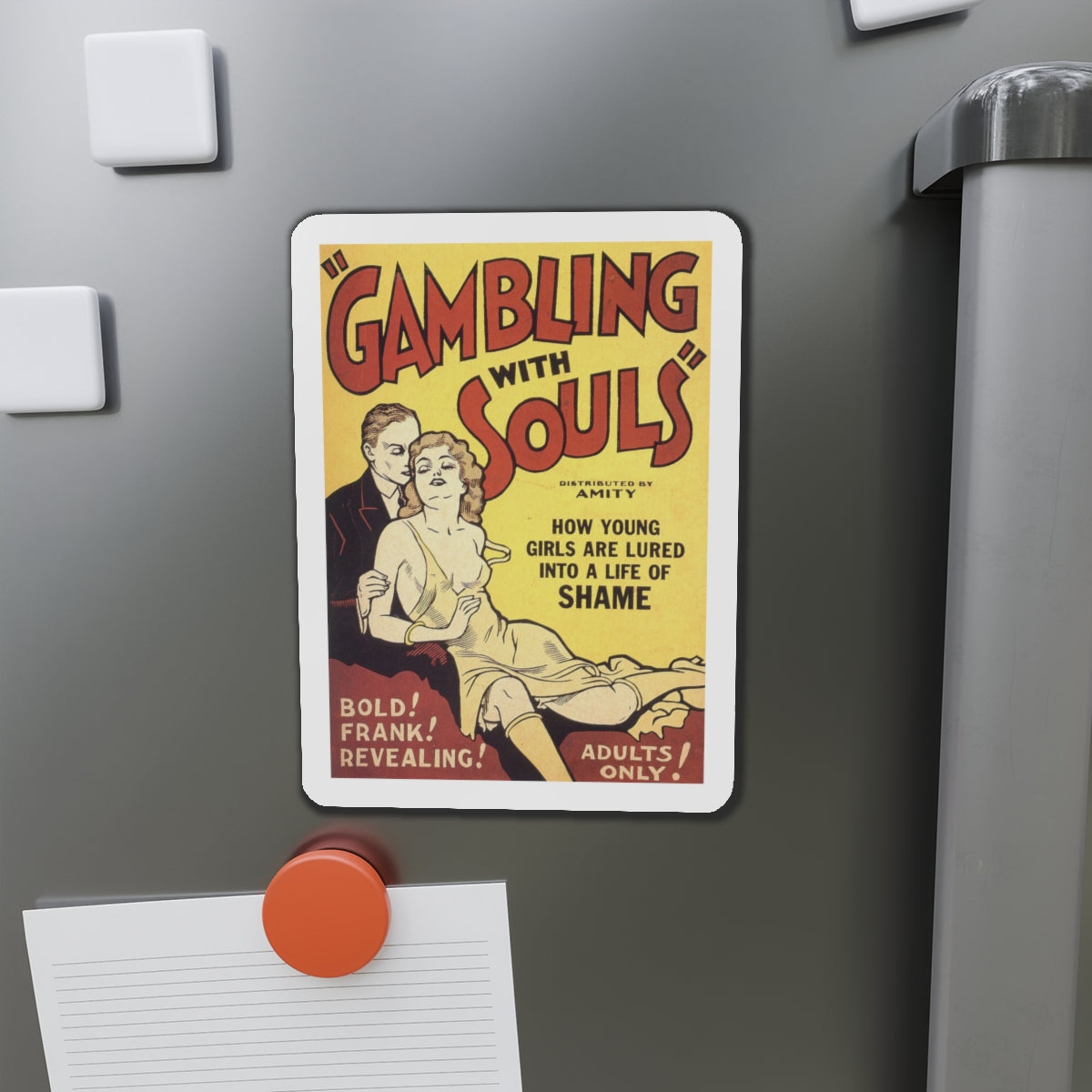 GAMBLING WITH SOULS 1936 Movie Poster - Die-Cut Magnet-The Sticker Space