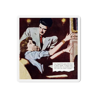 Game of Chance, Redbook, January 1953 (Magazine Illustration) Refrigerator Magnet - The Sticker Space