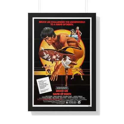 GAME OF DEATH 1978 - Framed Movie Poster 20" x 30" Black - The Sticker Space