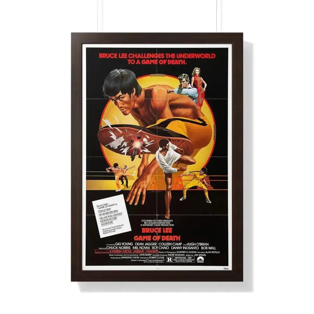 GAME OF DEATH 1978 - Framed Movie Poster - The Sticker Space