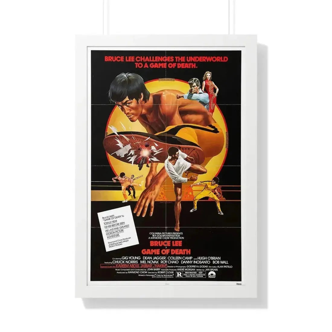 GAME OF DEATH 1978 - Framed Movie Poster - The Sticker Space